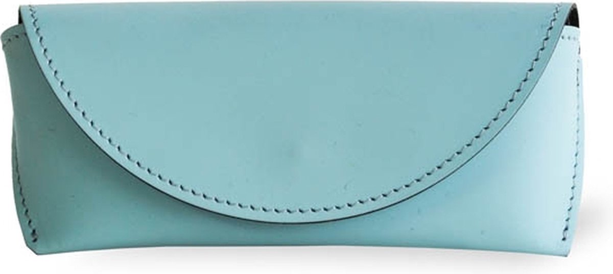 Brillenkoker - Brillendoos - Brillenhoes - Brillenetui - Gerecycled Leer - Oceaan Groen - JOHAN| MADE out of