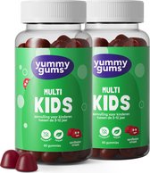 Yummygums • 2x Multivitamine kids gummies • Suikervrij • Vitamine D kinderen • 2x 60 gummies