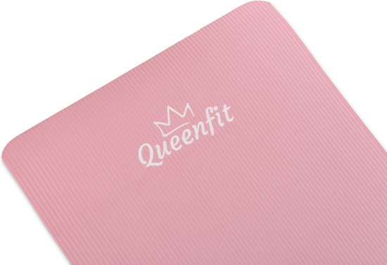 Queenfit® Yogamat 1cm - 180x61cm - Trainingsmat voor Pilates, Yoga & Fitness - Antislip Yoga Mat van Queenfit — afbeelding 4