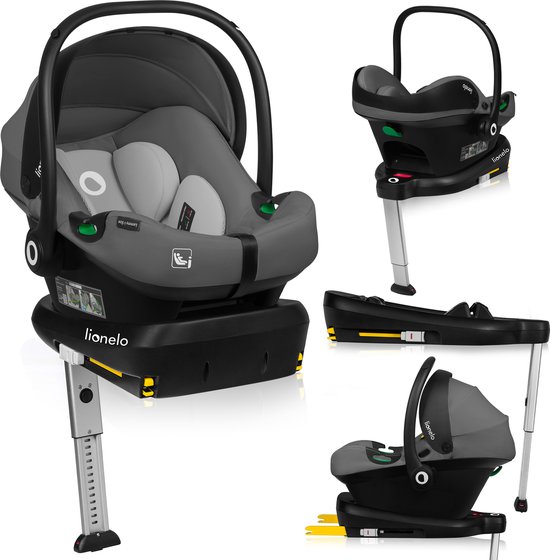 Lionelo Lemmy i-Size Base - ISOFIX Autostoel Basis - Met Stabilisatiepoot - Geschikt voor Lemmy Autostoel