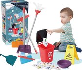 Montzys® Set de nettoyage Kinder - Kit de nettoyage 10 pièces - Jouets Montessori - Chariot de nettoyage Enfants
