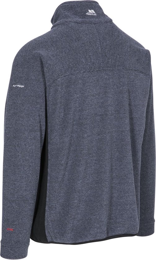 Sweat Polaire Homme Trespass Bleu Taille L Avec Demi-zip Col Montant