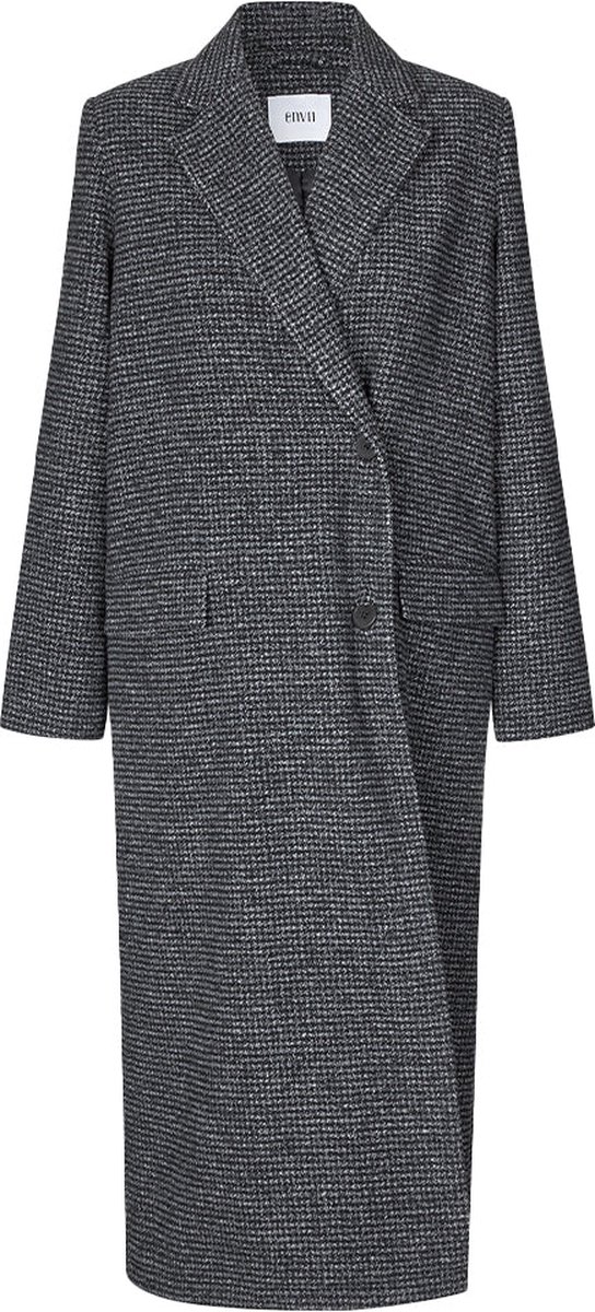 Envii Kate Jacket Black White Checked maat XL
