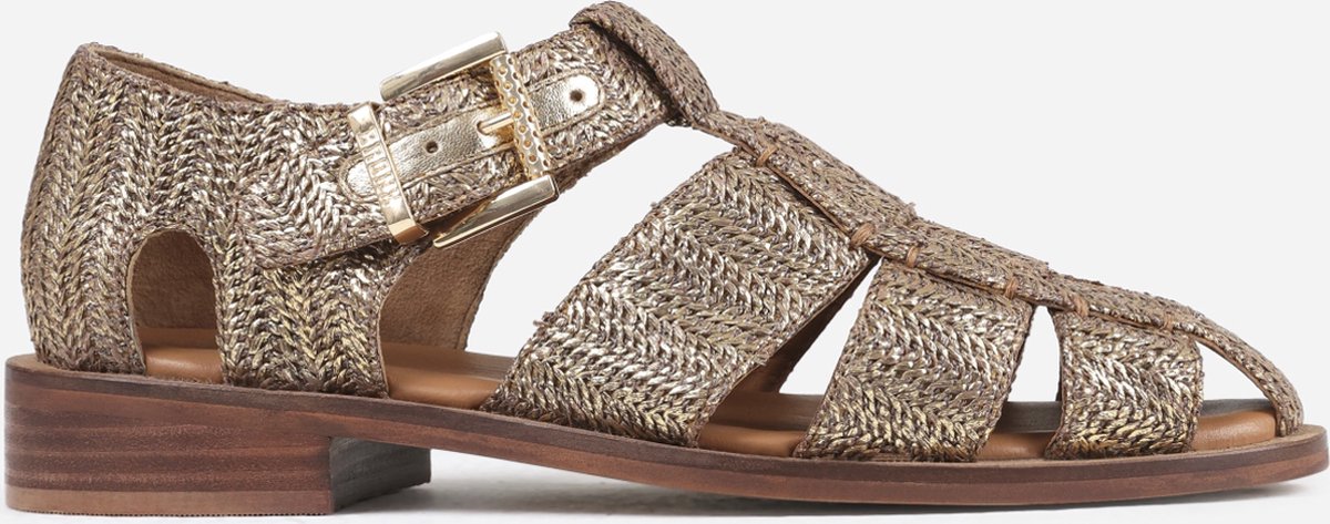 BRONX Next wagon Dames Sandalen - Goud
