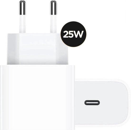 USB C Adapter 25W - Oplader - Snellader - USB C Oplader - Adapter USB C - USB C Lader - Universeel - Golden Sound