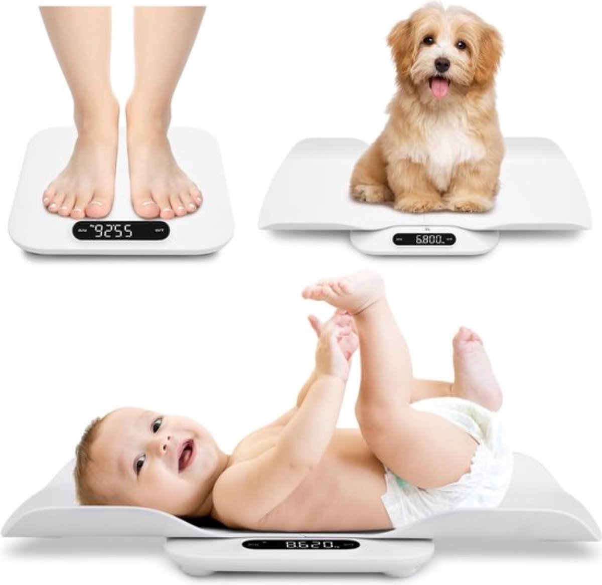 Babyweegschaal - Baby Weegschaal - Digitale weegschaal - Exact - Dierenweegschaal -