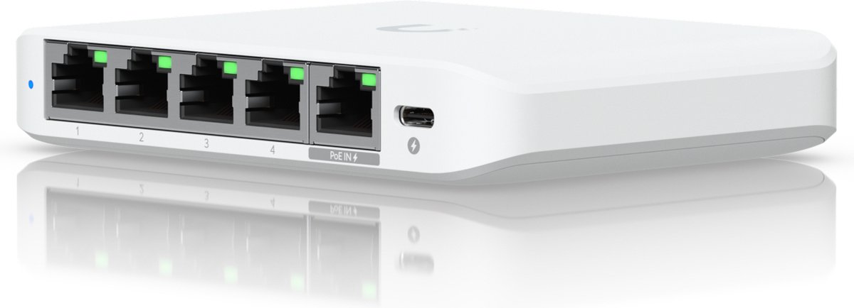 Ubiquiti UniFi Flex Mini - Netwerkswitch - 5 Poorten - Managed - PoE - 2.5 Gbps — cadeau in Cadeau-ideeën - foto 6
