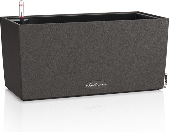LECHUZA CANTO Stone 30 hoog grafietzwart 13602