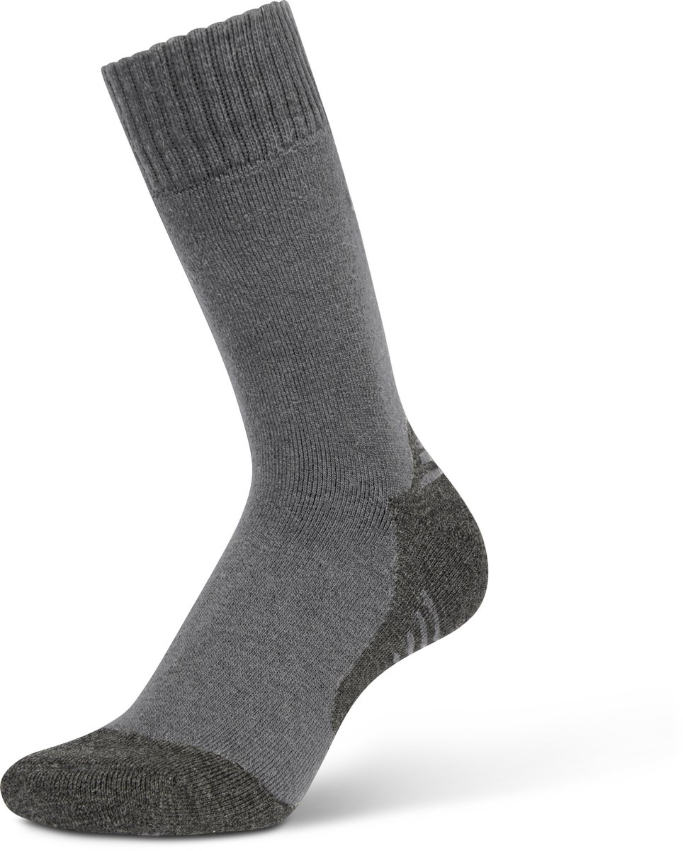 Budino® Wandelsokken - Merinowol - Hardloopsokken - Sportsokken - 1 paar - Grijs - maat 39-42
