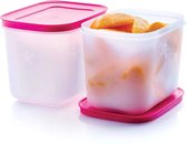 Lot de 2 boîtes de congélation Tupperware (contenance 1,1 litre chacune)