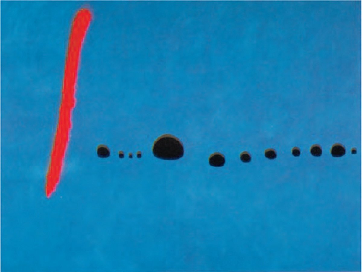 Catch Projecten Joan Miro - Blauw II - Kunstposter - 60x80 cm Multicolor