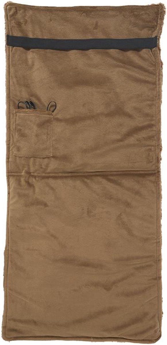Verwarmd Stoelkleed voor Stoel met 3 Warmtestanden – Draadloos Infrarood Warmtedeken 38 x 83 cm – Bruin (inclusief powerbank) – foto 8