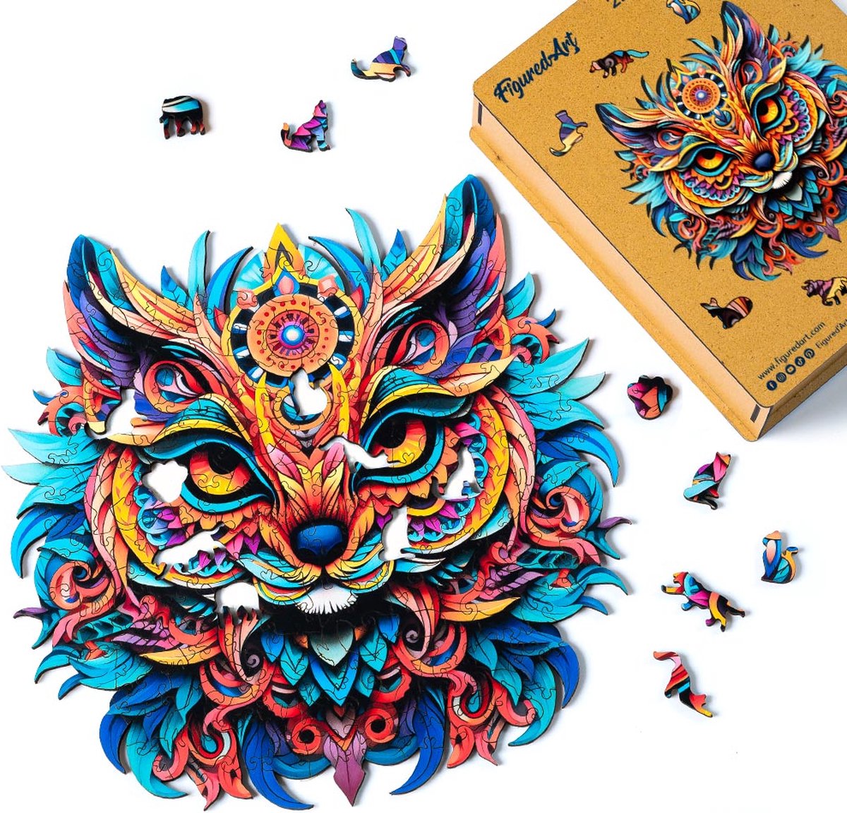 Figured'Art Houten puzzel voor volwassenen en kinderen, 200 stukjes