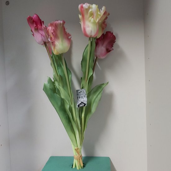 Eindeloos genieten van deze siliconen real touch tulpen
