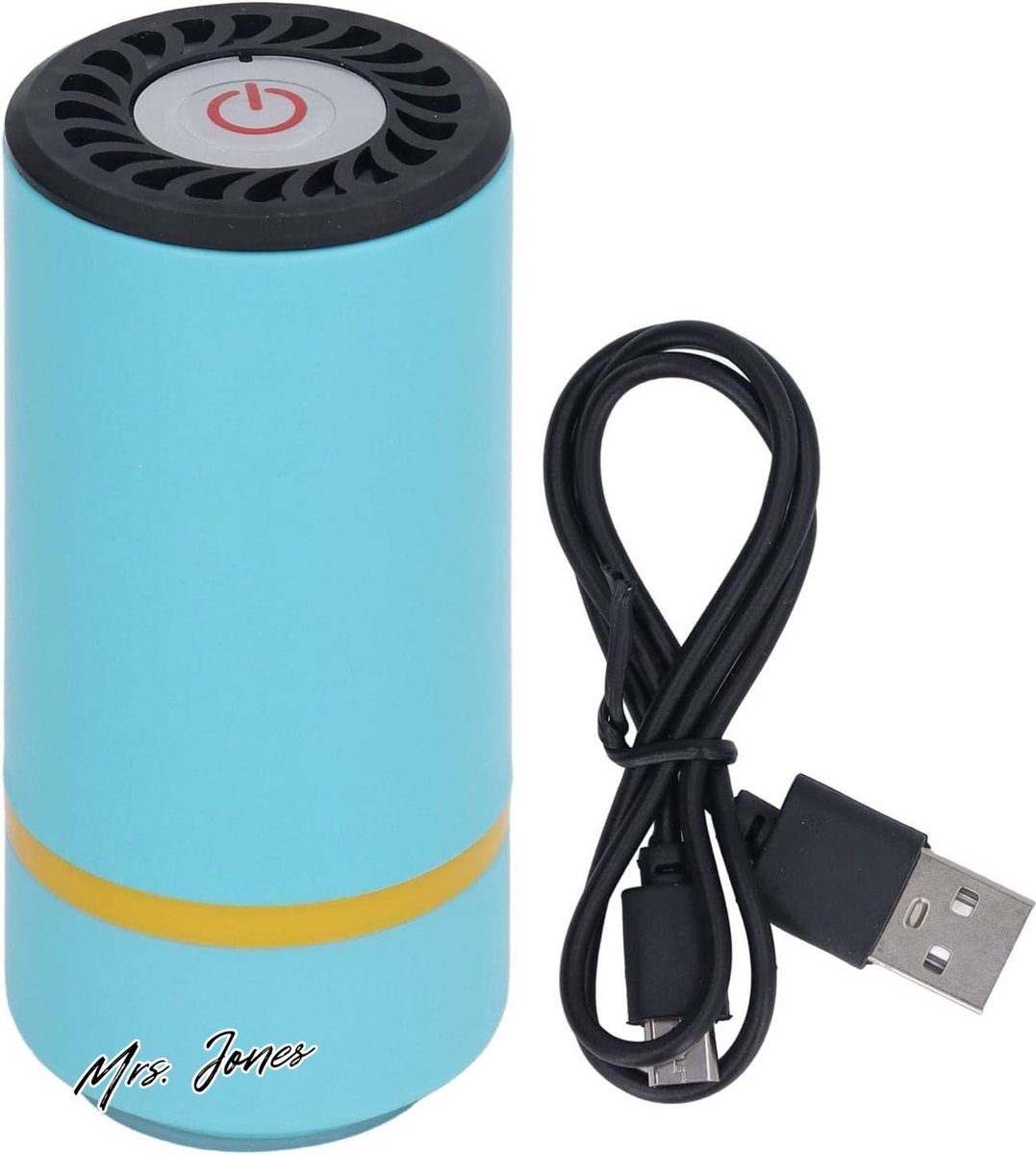 Mrs. Jones Elektrische Vacumeermachine Met Batterij Handheld Automatische Sluitmachine Voor Kleding Voedselpakket Voor Vlees Kaas Moer Groente - Blauw Meer .