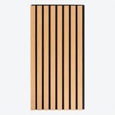 Panneau mural en bois - 4 pièces de 60 x 30 cm - MDF - Feutre