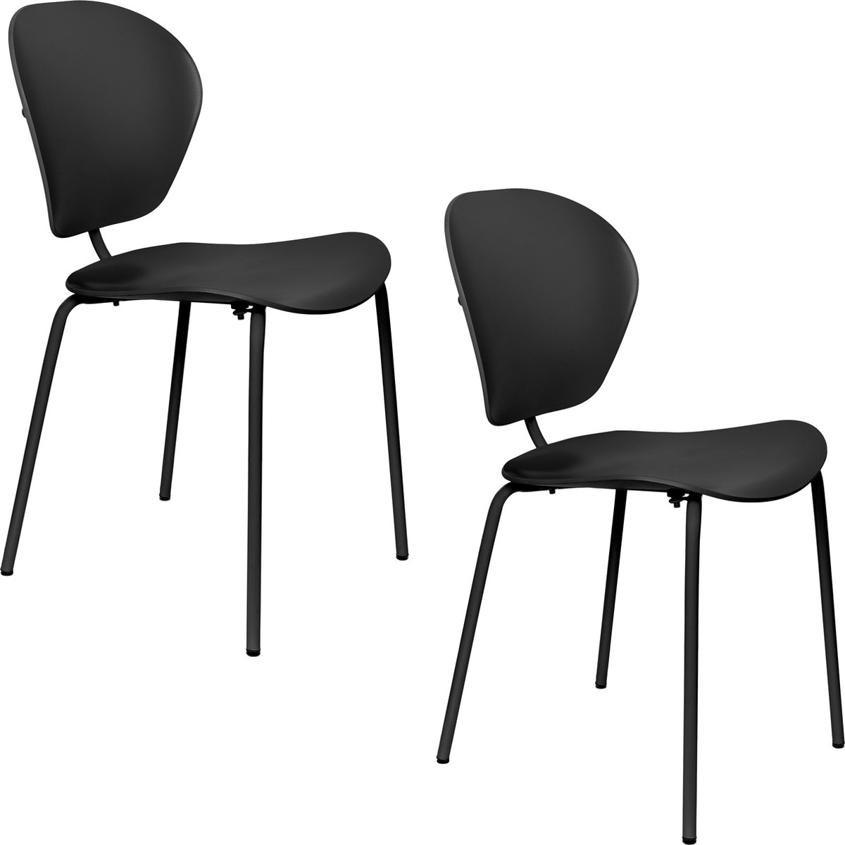 The Ocean Chair Eetkamerstoelen Pirate Black - Set van 2