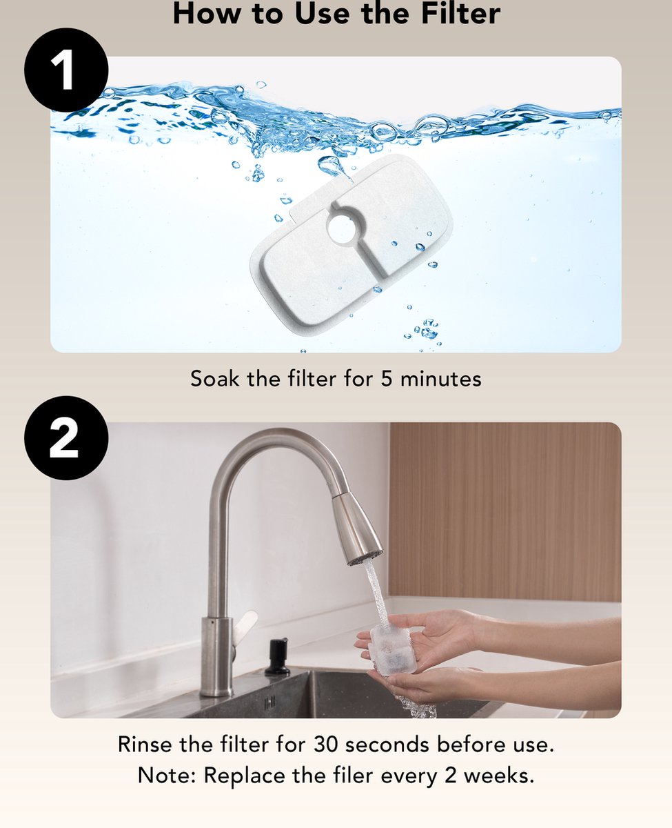 Afbeelding 3 van Petlibro Dockstream Replacement Filter (8 packs)