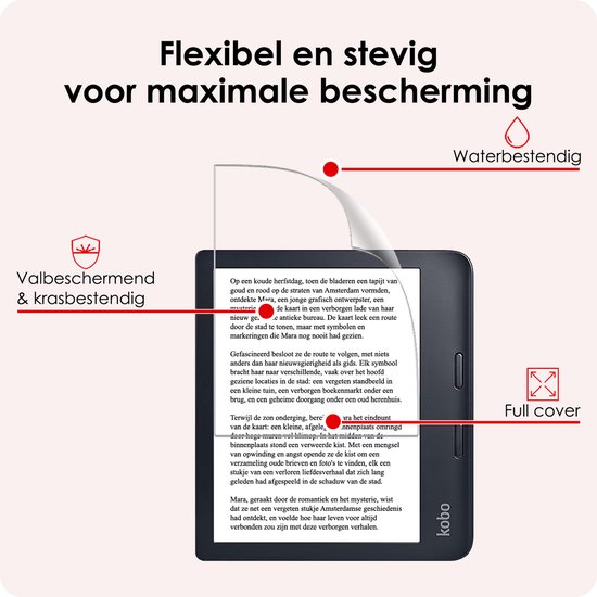 Screenprotector Folie Geschikt voor Kobo Libra 2 Screenprotector Bescherm Folie - Screenprotector Folie Geschikt voor Kobo Libra 2 Screenprotector Telefoon Folie - 3 PACK van GUC. — afbeelding 5