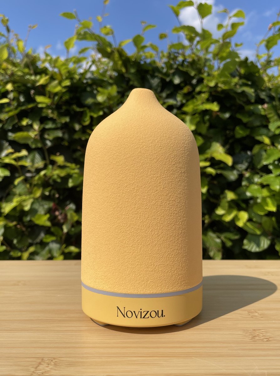Goedkoopste Novizou - Keramische Diffuser - Geel - Aromatherapie & Luchtzuivering