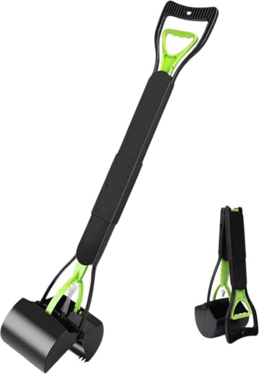 Hondenpoepschep – Poepgrijper Zonder Bukken – Hondenpoep Schep 80.9 cm – Poepschepper Voor Honden – Poepschep Hond - Hondenpoepgrijper Met Lange Steel - Zwart