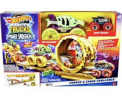 Hot Wheels Monster Trucks Power Smasher Charge Chase Challenge – Le cadeau de Noël parfait pour les fans de Monster Truck !