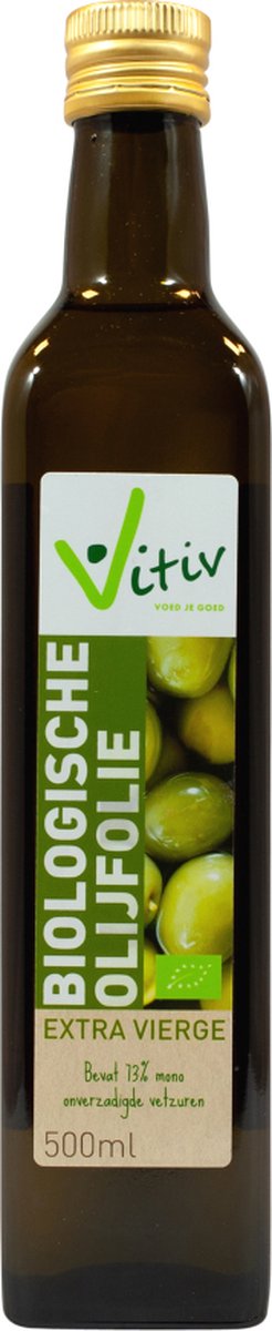 Vitiv Olijfolie Spaans extra virgin bio 500 Milliliter
