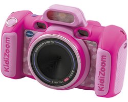 foto van VTech KidiZoom Duo FX Kindercamera - Interactief Speelgoed - Foto's en Video's Maken - Speelgoed vanaf 4 Jaar - Roze
