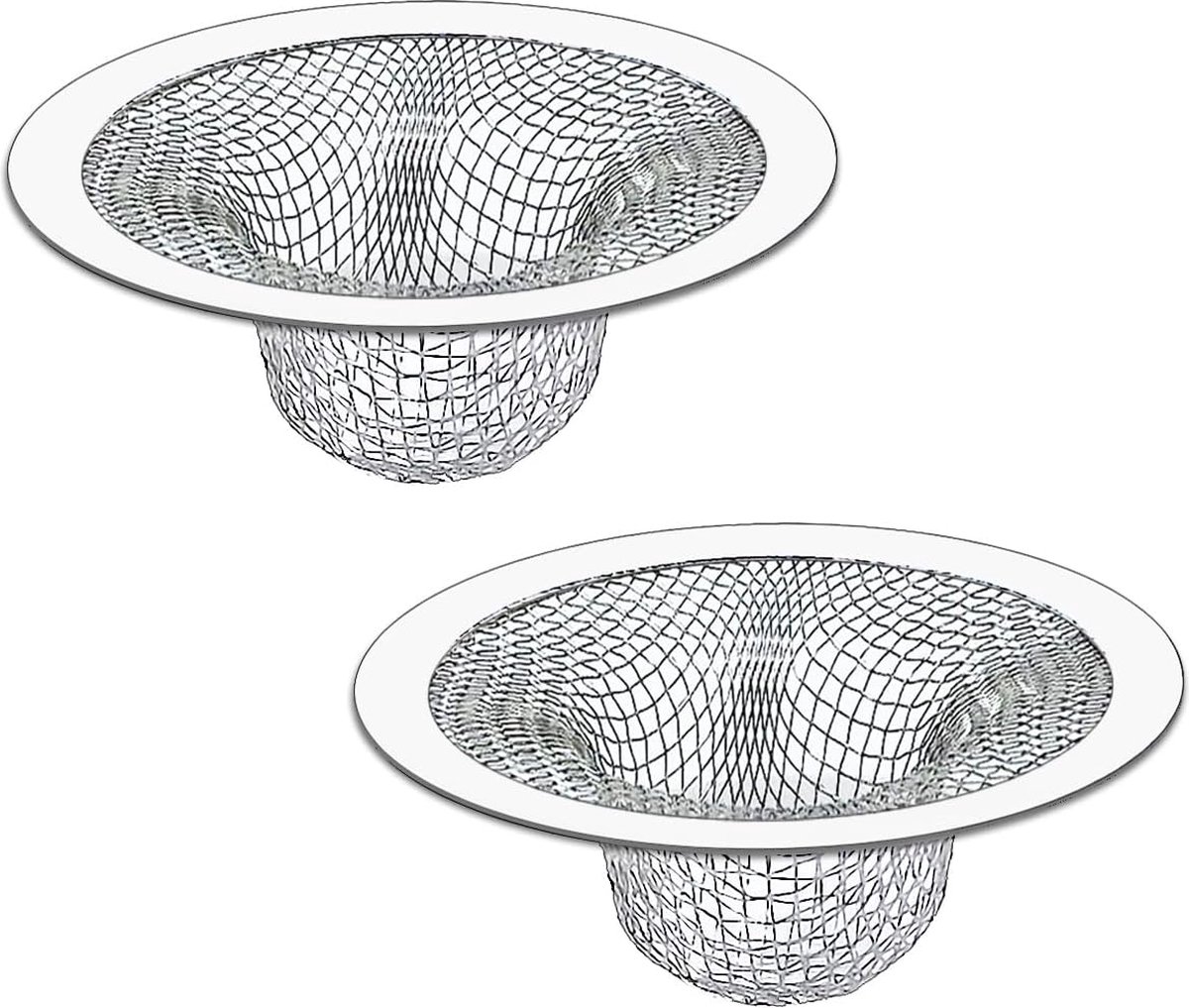Goedkoopste 2 stuks - Korfplug voor de keuken 71mm - Afvoerplug - Spoelbak zeef - Afvoerstop - Gootsteen Plug - Gootsteenzeef - voor Badkamer Wastafel, Wastafel Vloer Afvoer