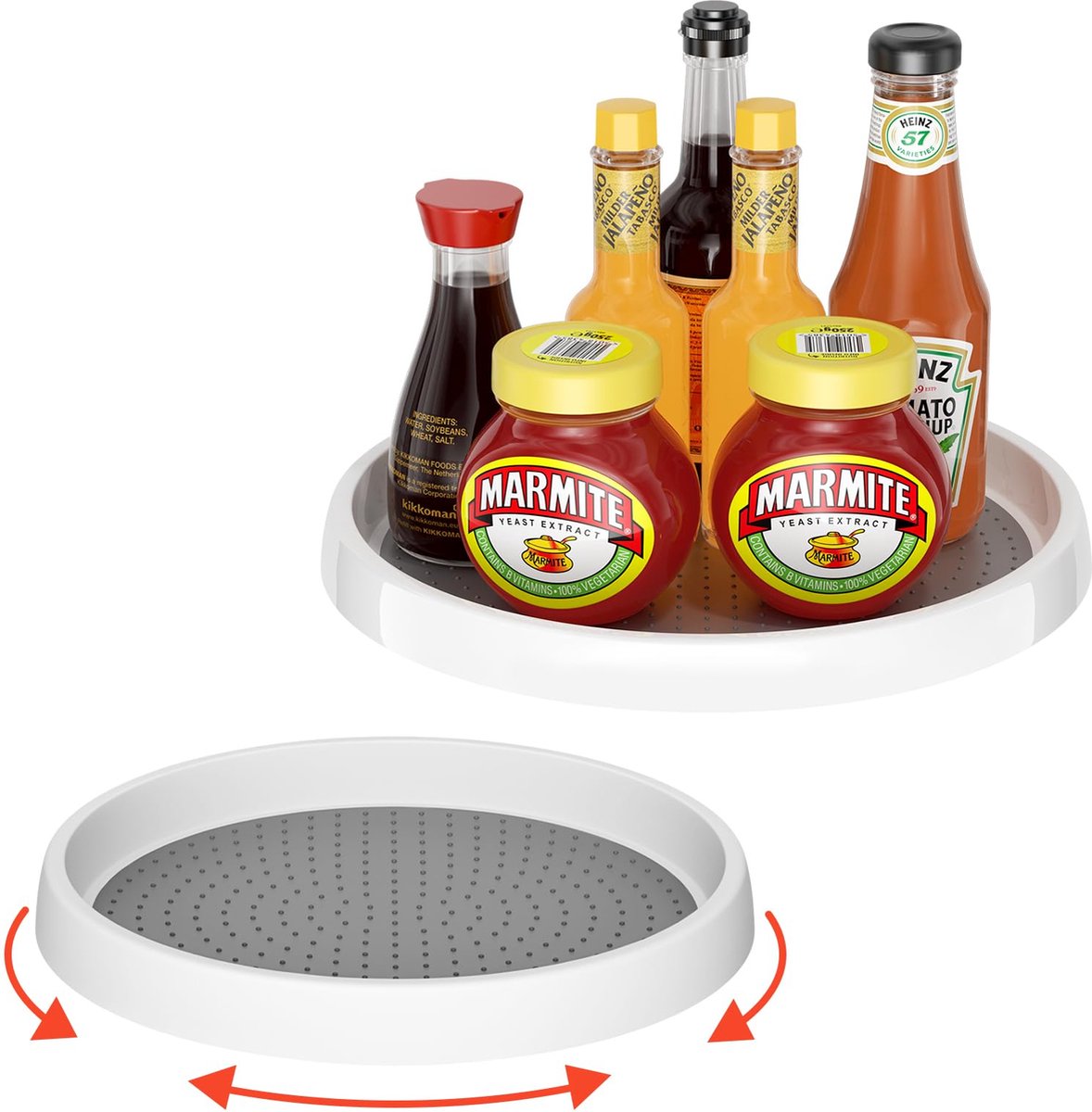 La'Moussawi ® Draaibare Keuken Organizer Set voor Efficiëntie en Gemak in Opslag