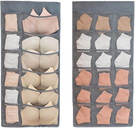 Diagone Kledingkast Under - onder trap of plafond 2 deuren - wit/hout | Leen Bakker