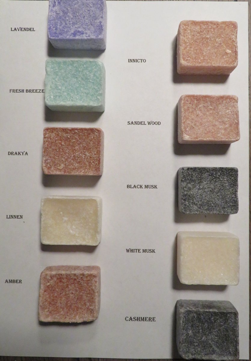 Woonyard Giftset -10 Diverse Amberblokjes- Geurblokjes