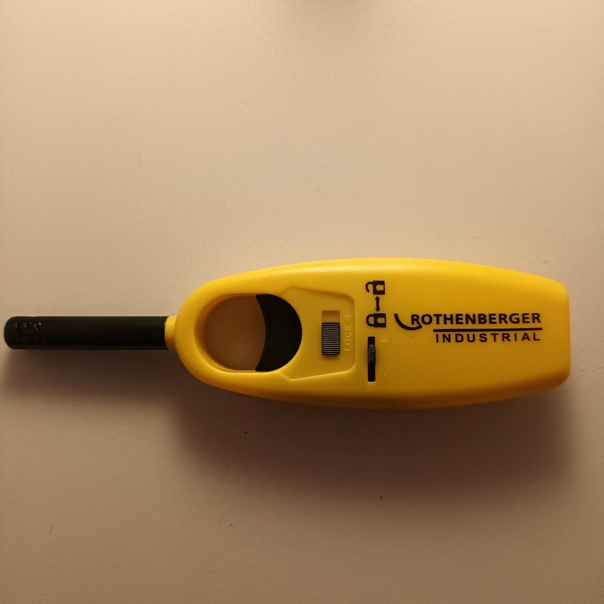 Aansteker Mini Kaars Gas - Gasaansteker - Kaarsaansteker - Industrie - Rothenberger - Geel - Hervulbaar - Afsluitbaar - Verstelbare Vlam