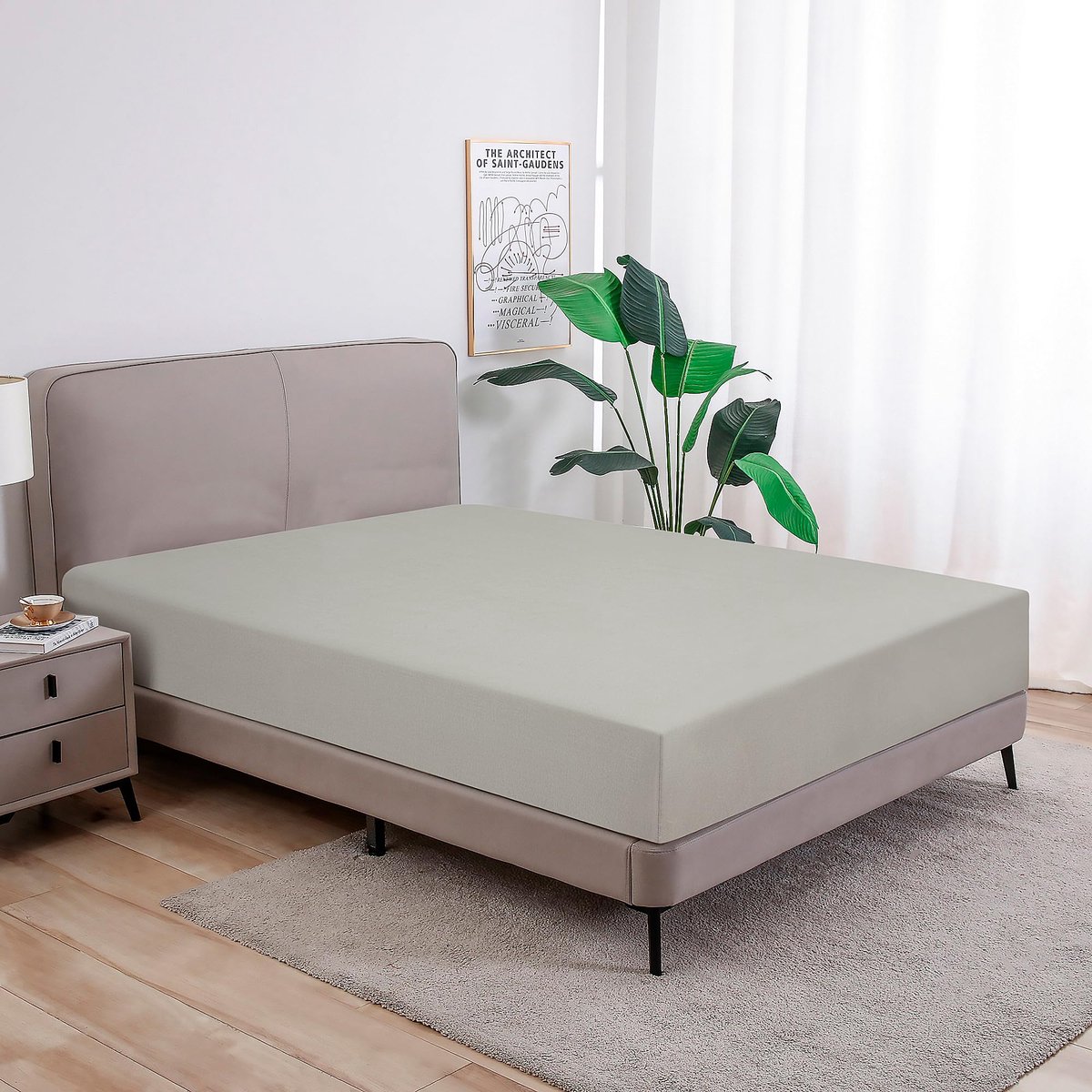 Goodivery ® Zacht en Luxueus 100% Katoenen Jersey Hoeslaken voor Optimaal Slaapcomfort