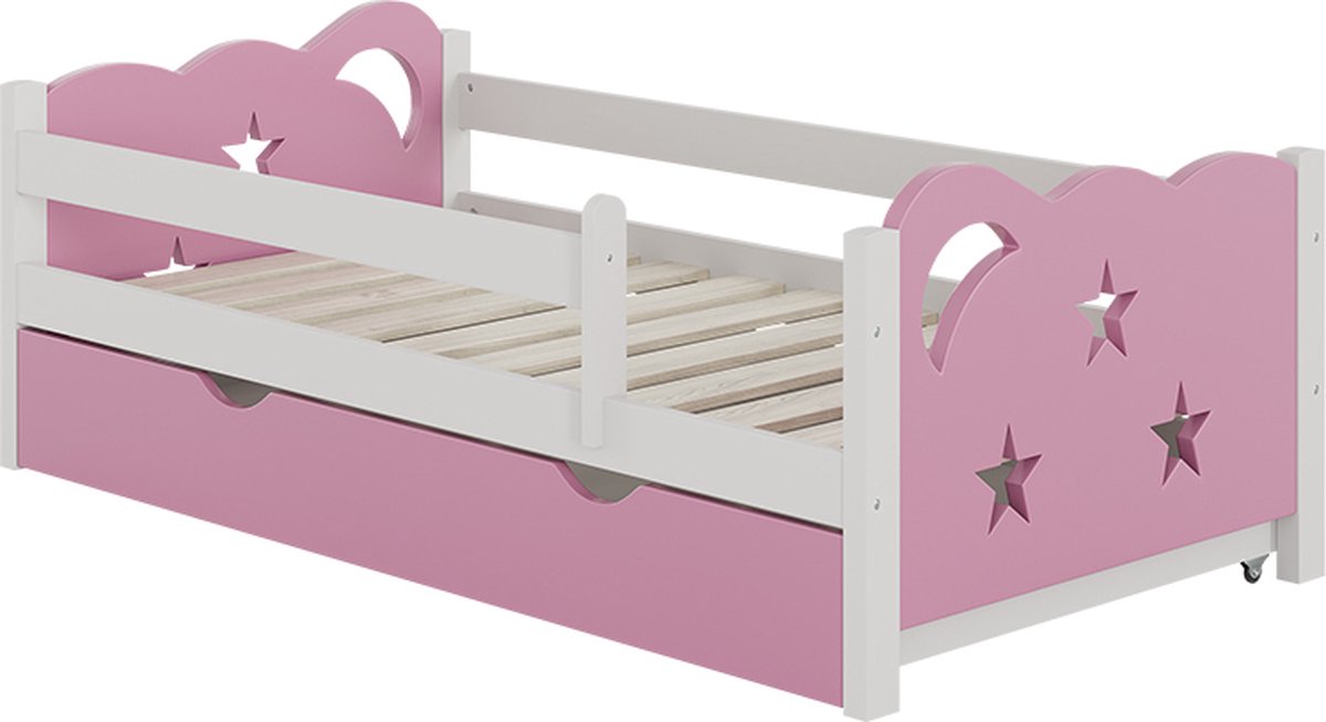 Vitalispa Jessica Kinderbed – 70x140 cm met lade, zonder matras Roze