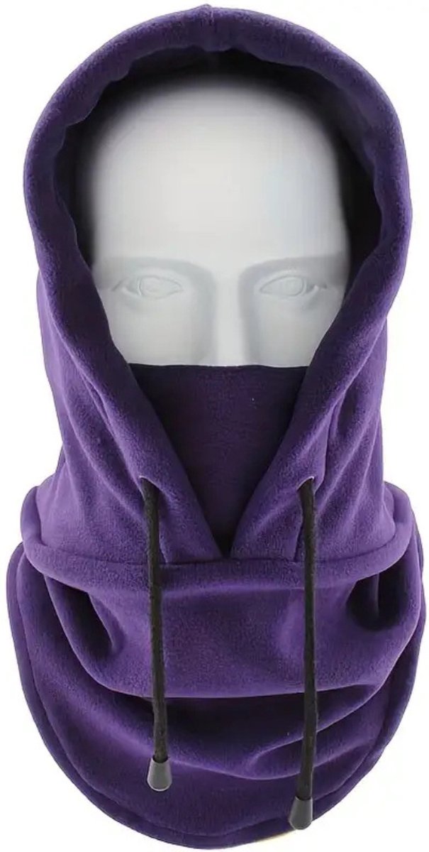 Nivard Winter Masker Balaclava Ski Mask Ski Masker Bivakmuts Full Face Mask Paars