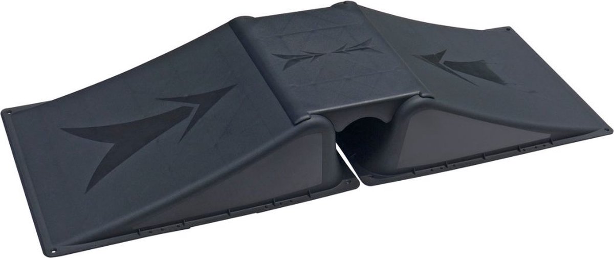 Megaform Multiramp – Skate & Bike ramp van zwart PVC – 16cm hoog – 3+ jaar