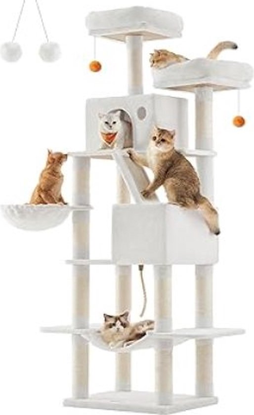 Foto: Ozocozy krabpaal voor katten kattenkrabpaal h 102cm krabpalen cactus krabmeubel met kattenspeeltje groen