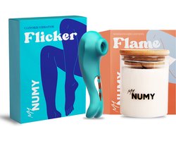 NUMY® Bundel - Vibrator voor Vrouwen - Massagekaars Lavendel Inclusief Sex Quiz - Sex Toys voor Vrouwen - Sex Toys voor Koppels - Clitoris en G-Spot Stimulator - Cadeau voor Vrouw