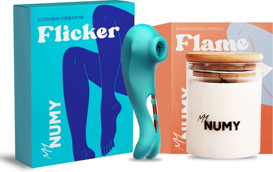 NUMY® Bundel - Vibrator voor Vrouwen - Massagekaars Lavendel Inclusief Sex  Quiz - Sex