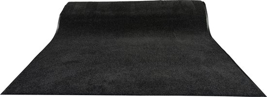 JYG Paillasson Runner Cleanwash Zwart 120x120cm - coureur sec - antidérapant - coureur d'entrée - coureur d'escalier - pare-chocs 4 côtés