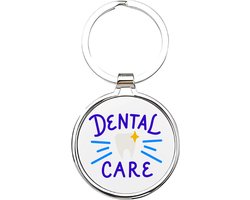 Akyol - Dental care Sleutelhanger - tandarts - De beste tandarts - Tandartsen - dentist - arts - specialist in tandheelkunde - tandartsassistente - mondhygiënist - tandartspraktijk - 4 x 7,5 CM