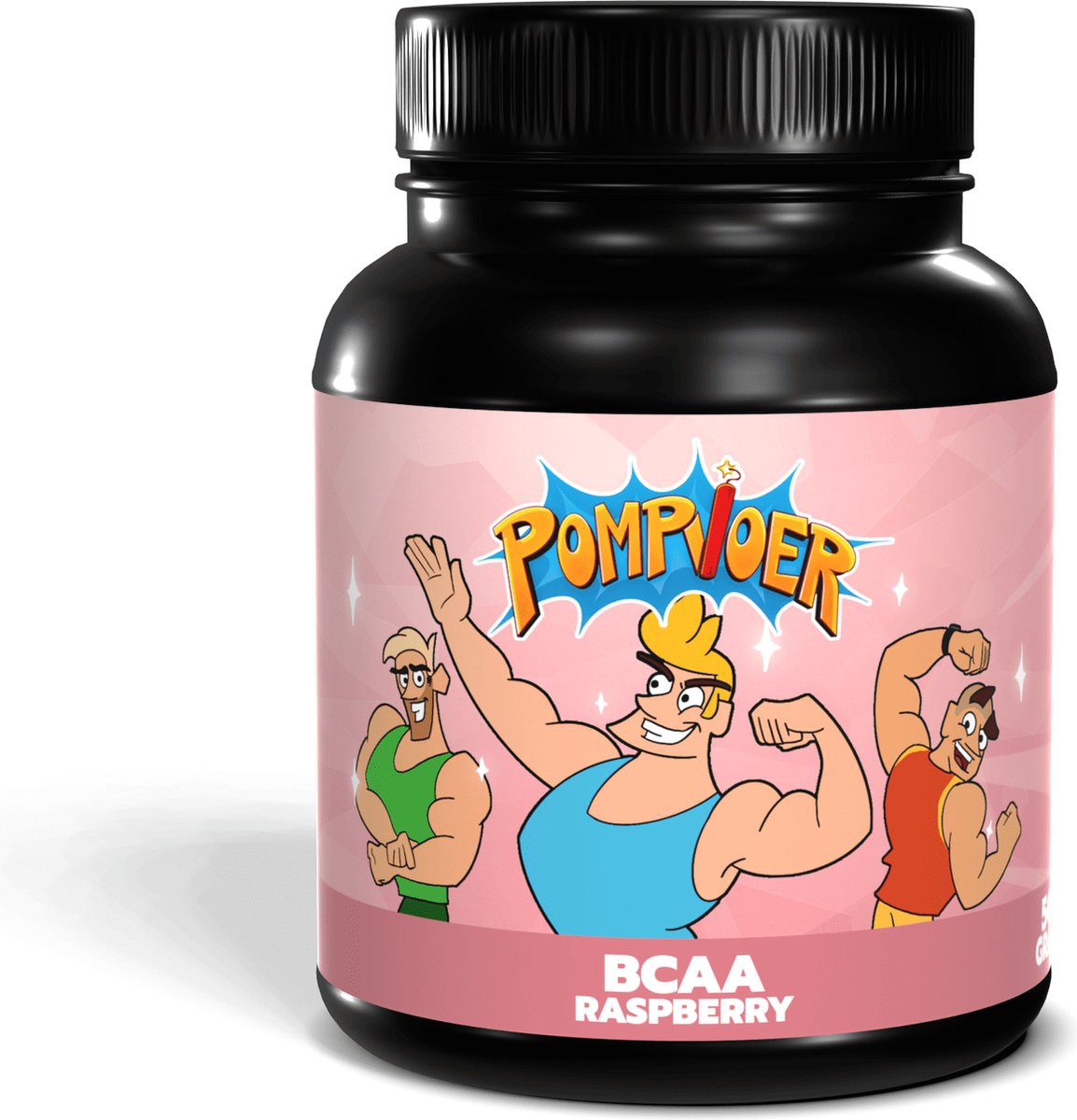 Goedkoopste POMPVOER - BCAA - FRAMBOOS - 500 GRAM (50 shakes