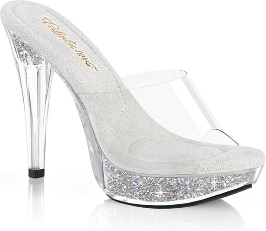 Fabulicious - COCKTAIL-501RSI Sandales à talons - US 5 - 35 Chaussures - Transparent/ Wit