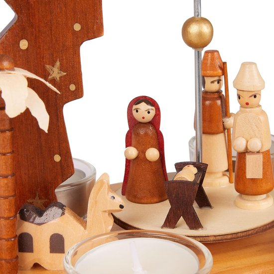 Kerstkaart met Jozef Maria en Jezus kleurplaat