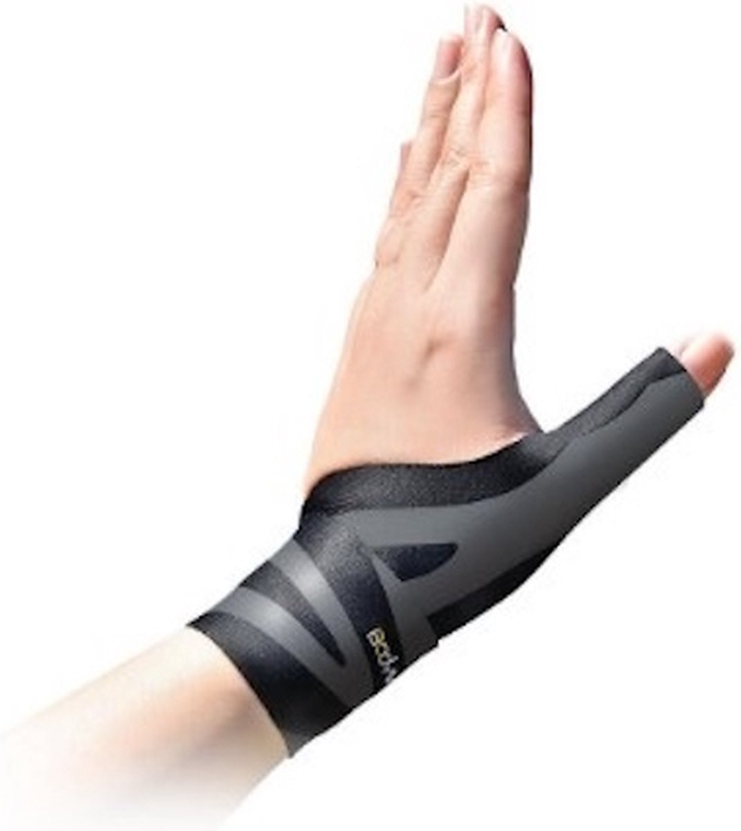 Bodyvine – Pols & Duimbandage Sport – Verstelbaar - Compressie en ondersteuning bij duim blessures - L/XL - Links - Zwart