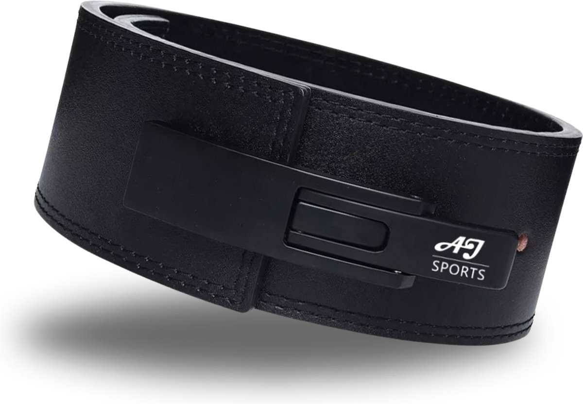 AJ-Sports Lifting belt - Maat XL - Clip Sluiting - Powerlift riem - Fitness riem - Weightlifting belt - Gewichthefriem - Krachttraining - Powerlifting - Fitness - Leren Riem