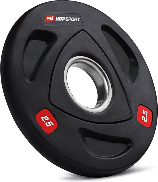 Hop-Sport Gewichten Set 40 kg Gietijzeren Halterschijven - Set van 2x20kg met 30 mm gatdiameter, geschikt voor alle halterstangen en krachtapparatuur, ideaal voor krachttraining in je homegym