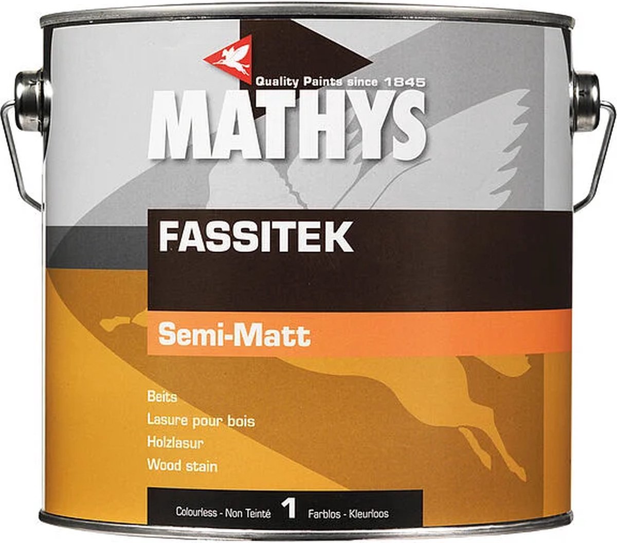 Mathys Fassitek Semi-Matt - 12 - Gouden Eik - 2,5 l - 15 m²/l
