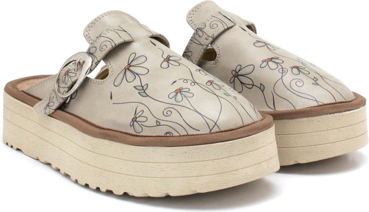GOBY Daisy's Clogs Slippers Hoge kwaliteit Handmade